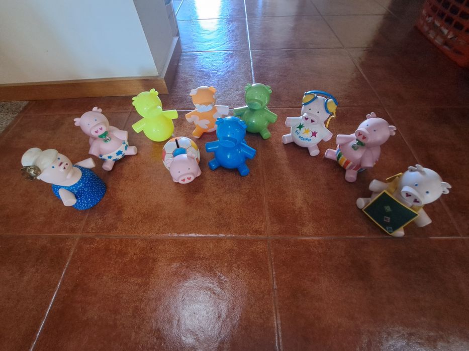 Colecão 10 Piggy Pops mealheiros, Novo banco,Agatha Ruiz de La Prada.