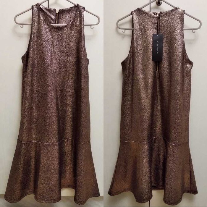 Золотое платье на девочку, платье колокольчик на девочку 155-160см