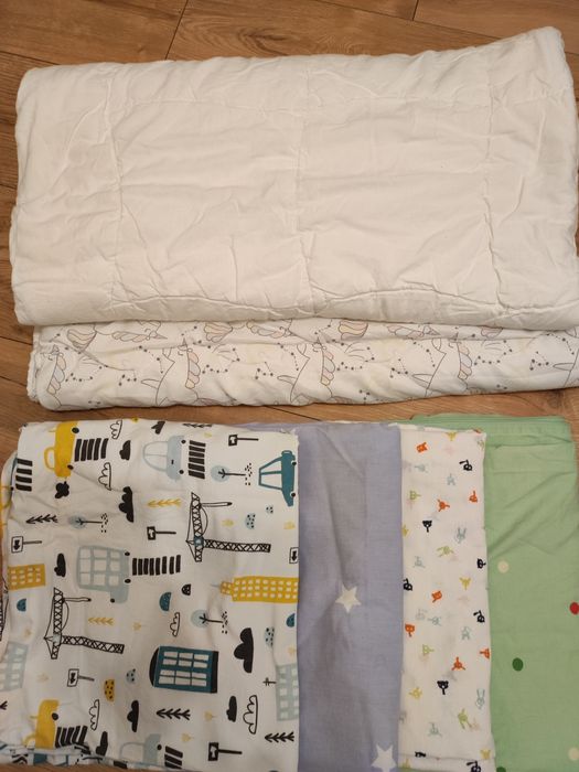 2 kołdry 100x135 + zestaw poszewek