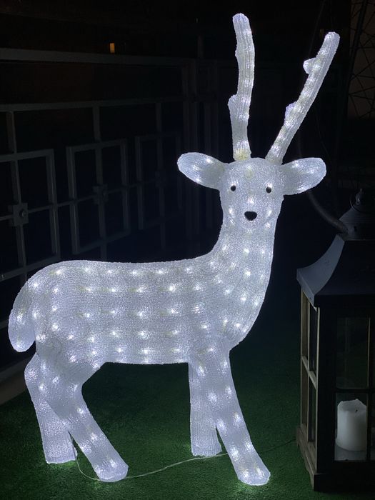 Renifer LED akrylowy dekoracja swiateczna