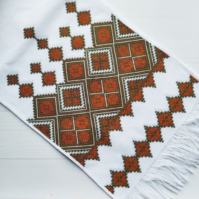 Вишитий весільний рушник. Ручна вишивка.