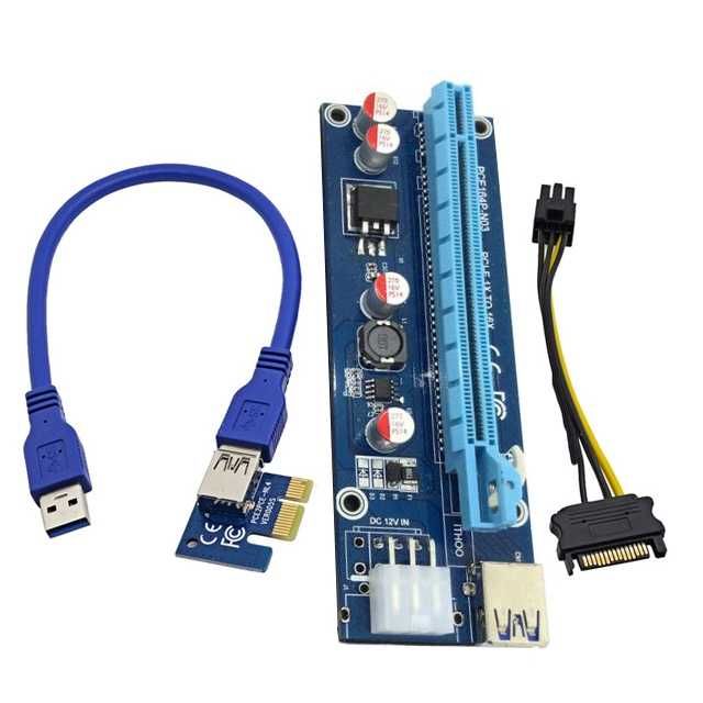 Riser Adaptador PCI-E V006C USB 3.0 PCI-E 1x to 16x