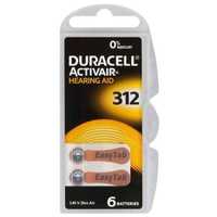 Батарейки Duracell Activair 312 для слухового апарату 6 шт