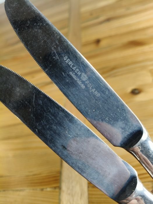 Stare noże obiadowe Gerlach 75