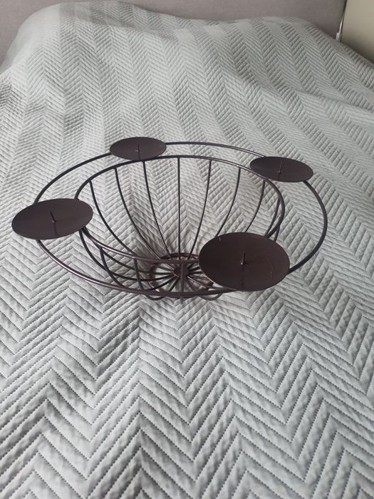 Świecznik adwentowy metalowy