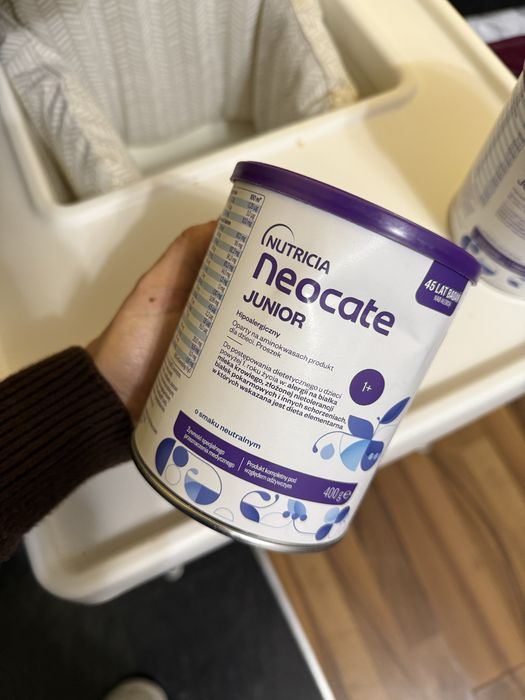 Neocate junior smak neutralny 4x400g mleko dla alergików dieta bm