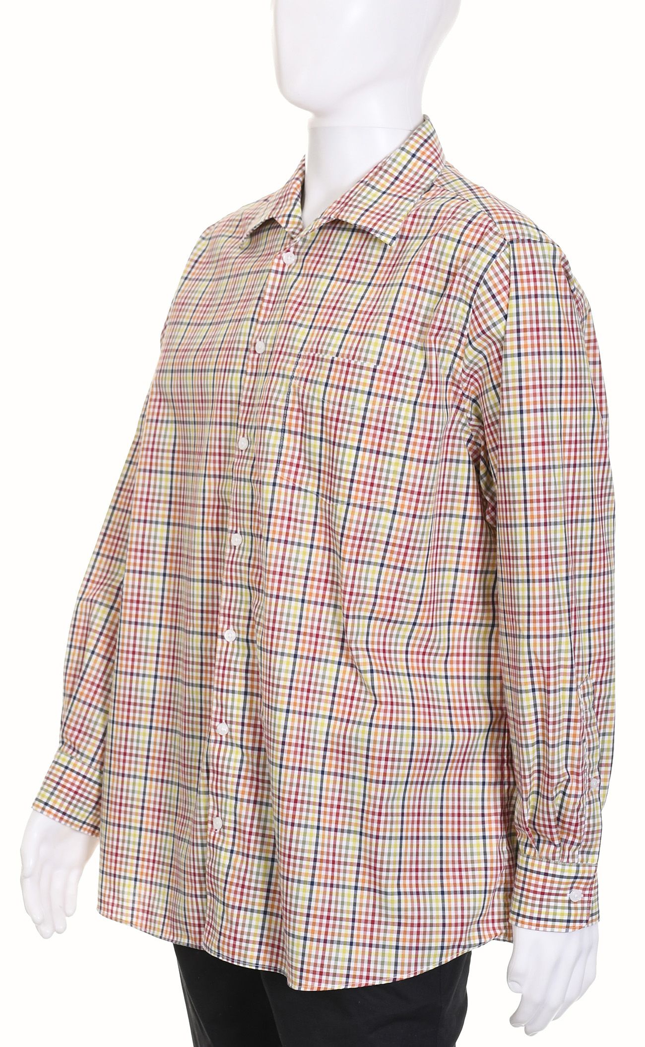 WALBUSCH COMFORT FIT koszula męska w kratkę bawełna non iron XL 43 44