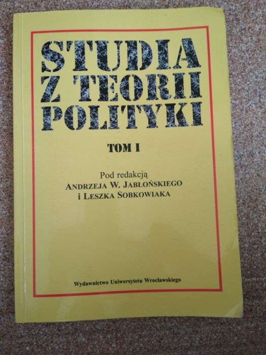 Studia z teorii polityki Jabłoński,Sobkowiak