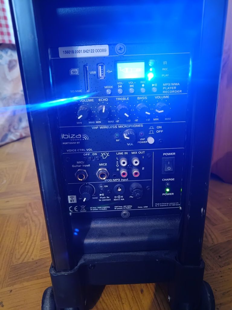 Kolumna mobilna 500W Ibiza PORT10VHF-BT