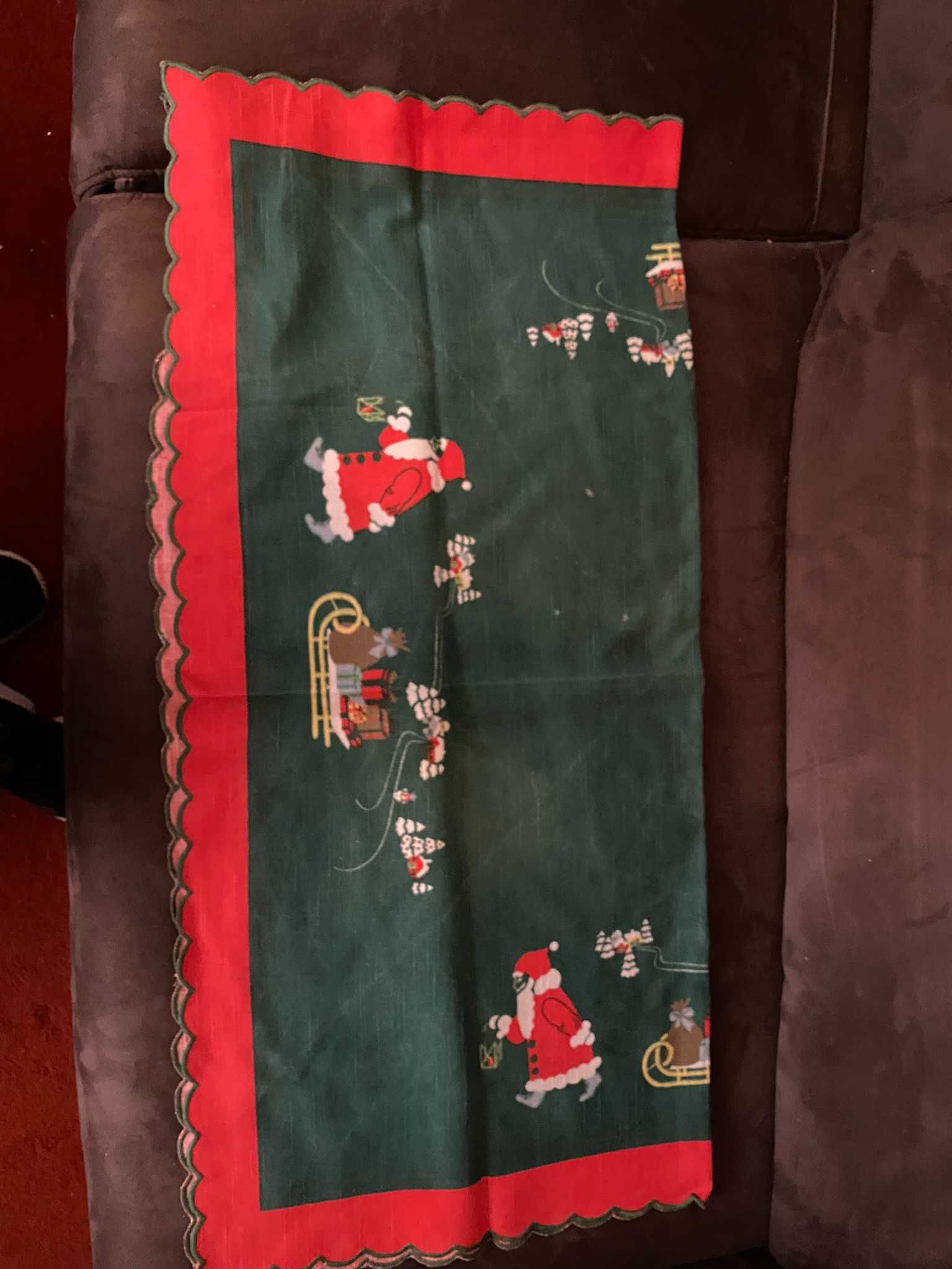 toalha pequena de natal