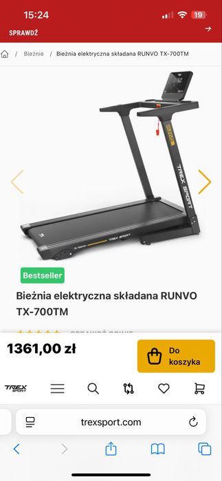 Bieżnia elektryczna składana RUNVO TX-700TM