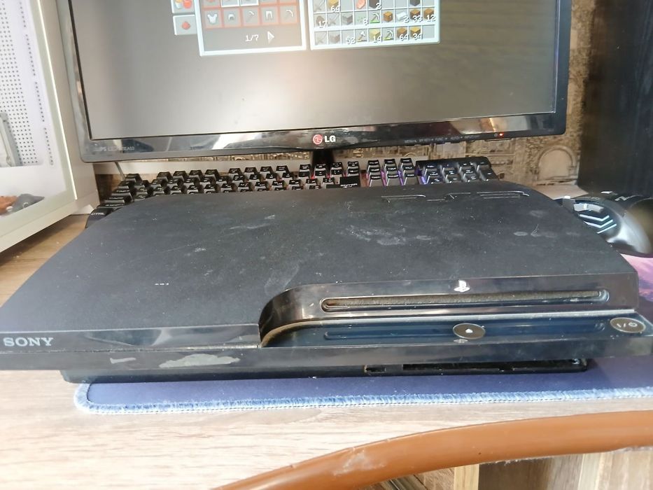 PlayStation 3 Slim — рабочая консоль, пс 3 слим
