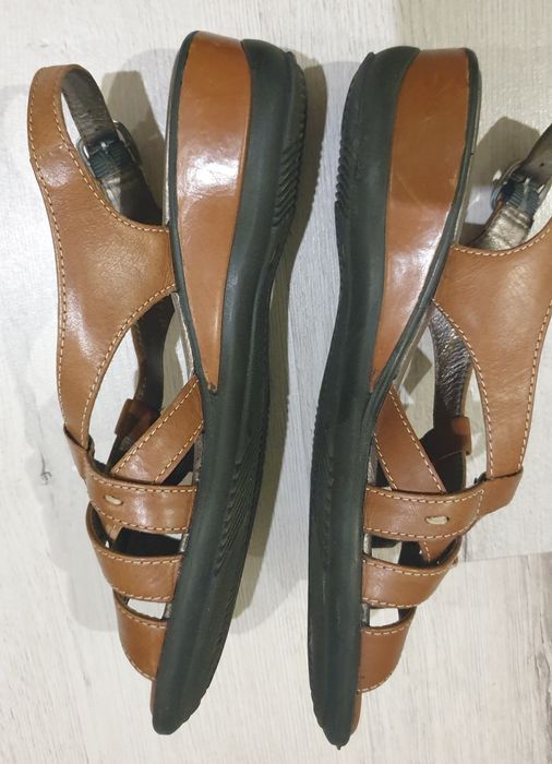 Взуття шкіряне, ортопедичне, 37р, довж. уст. 24 см, фірма ECCO, ціна 7