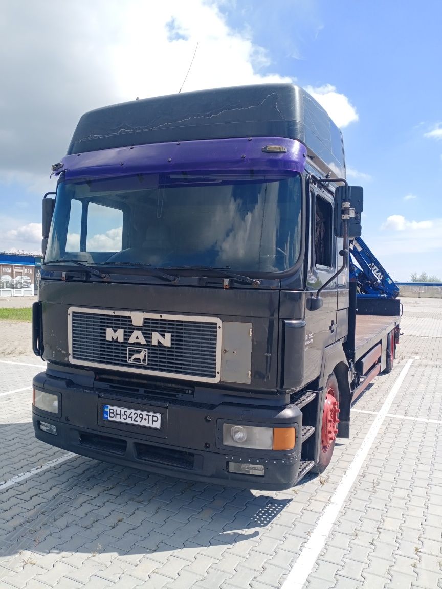 Продам Мана 10т с краном манипулятором Атлас 125