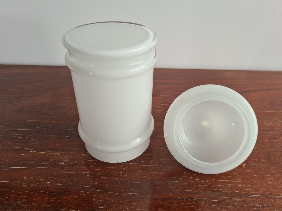 Frasco/ pote  vidro opalino