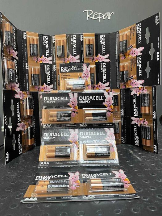 Батарейки Duracell AAA LR03/MN2400 1.5V 1x2шт