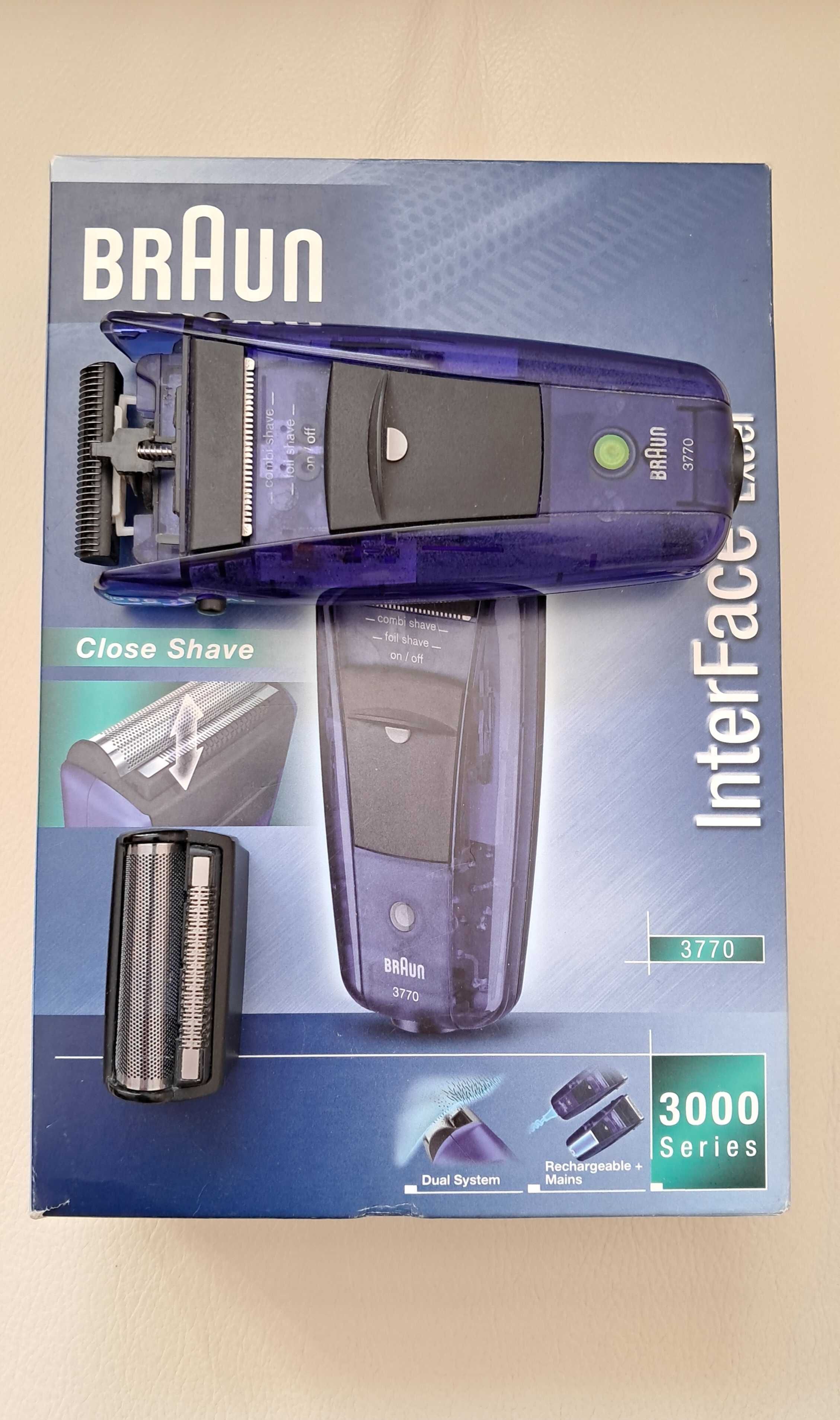 Golarka Braun IntrerFace Excel 3770 series 3000, nowa folia i nóż