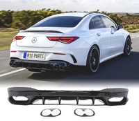 DIFUSOR PARA MERCEDES W118 AMG 19- LOOK CLA45 PRETO BRILHANTE