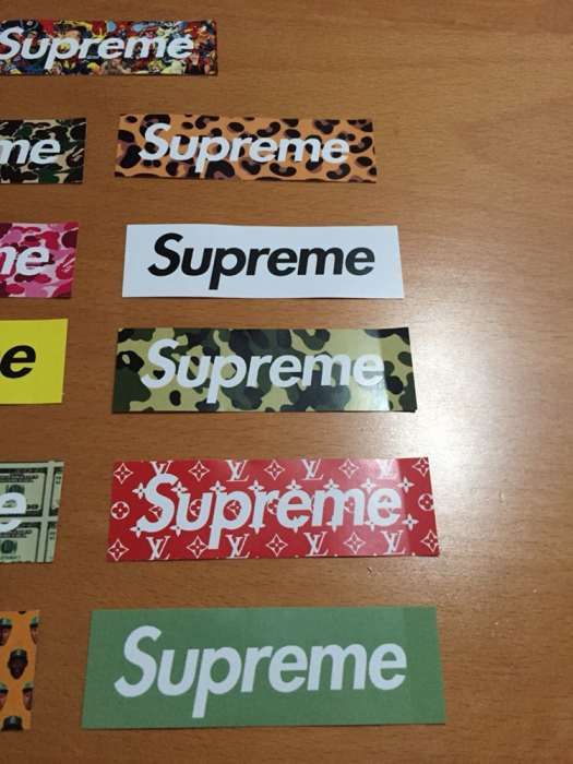 Supreme autocolantes SUPREME Edição Limitada