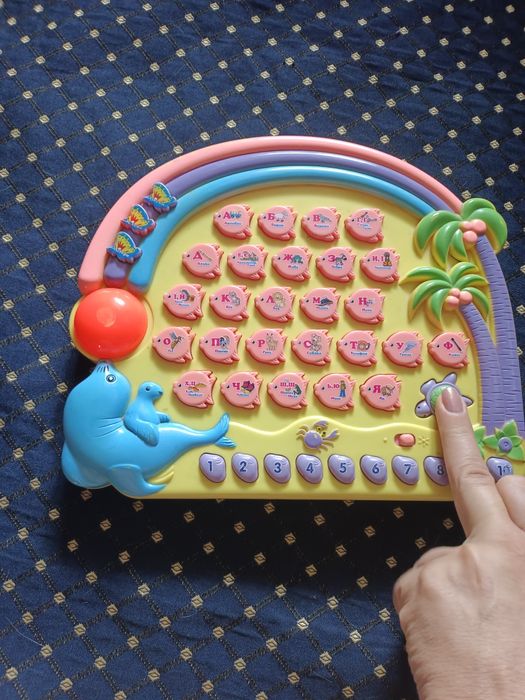 Абетка,Азбука-говорящая"Лiтери" "Слова" ""Звуки" "Цифри "