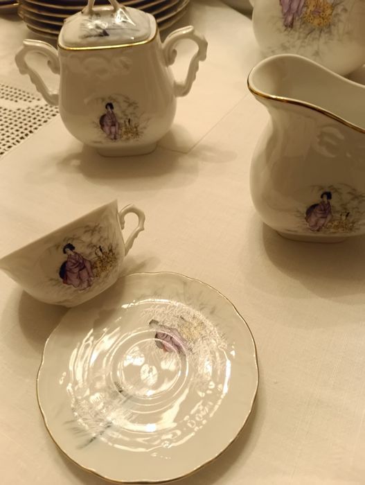 Serviço jantar e de café  Vista Alegre(Otaru) sem uso