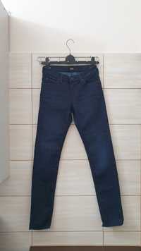 Granatowe spodnie jeansy Lee Scarlett W26 L33  XS