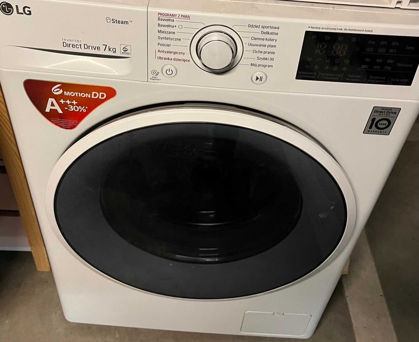 Pralka LG 7 kg steam / A+++