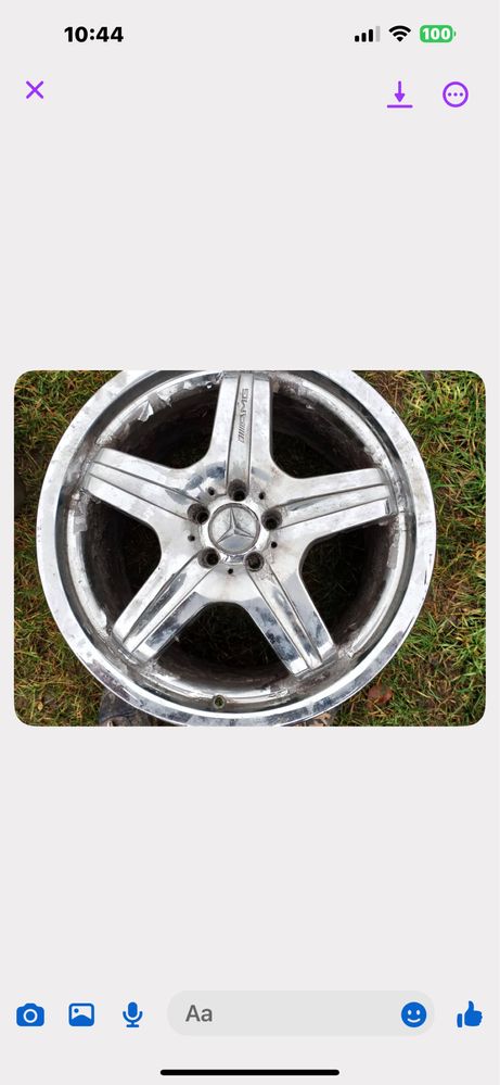 Felgi po renowacji 5x112  18”  plus sruby mercedes i 20” amg