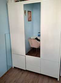 Szafa Kaspian biala z lustrem 3-drzwiowa
