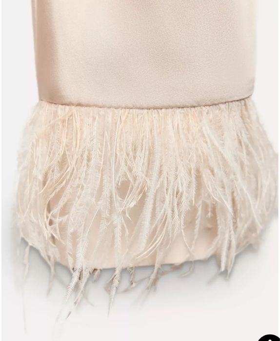 Святкова блуза Zara з пірʼям нова