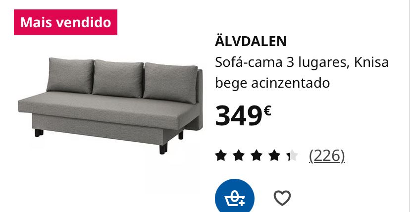 Sofa cama em otimo estado