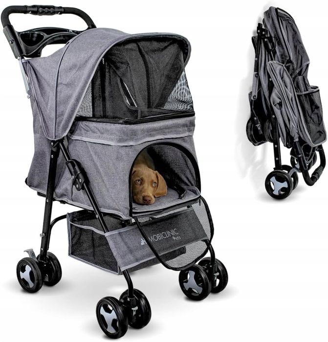 Mobiclinic pets, Składany wózek dla psa, Do 15 kg