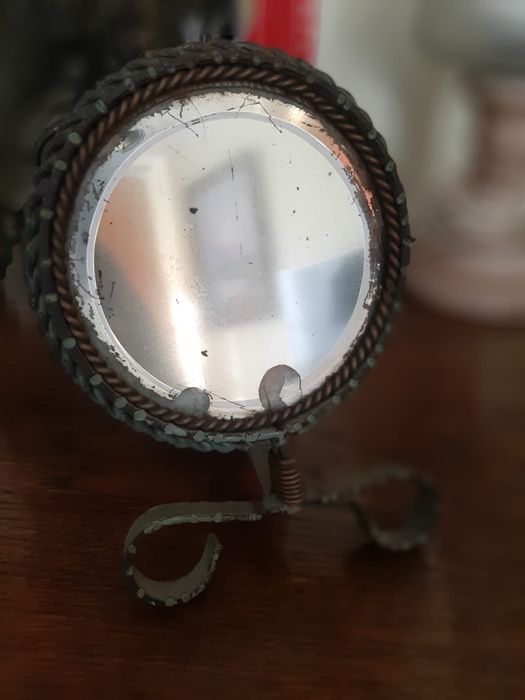 Lustro stare przedwojenne antyk mosiądz