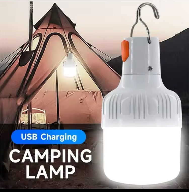 Ліхтар LED Лампа з usb зарядкою, кемпінговий світильник лампочка
