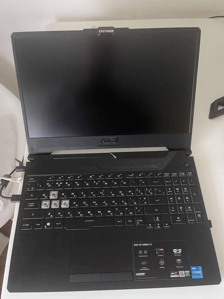 Продам ноутбук Asus tuf gaming f15