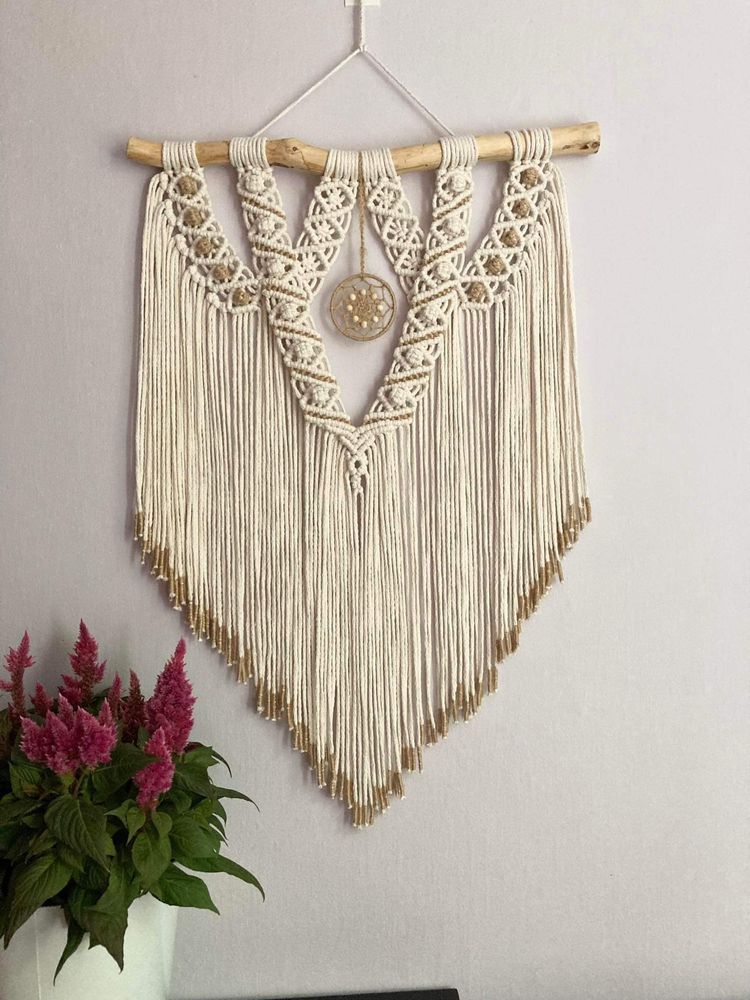 Makrama ozdoba dekoracja ze sznurka handmade