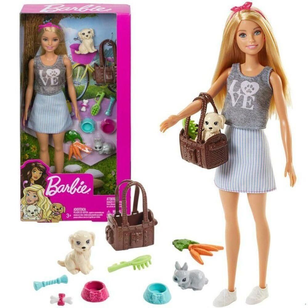 Lalka Barbie ze zwierzątkami FPR48, nowa.