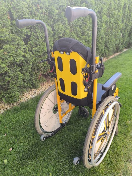 Wózek inwalidzki Dziecięcy Eclips Sztywne Oparcie Peloty Do 60kg