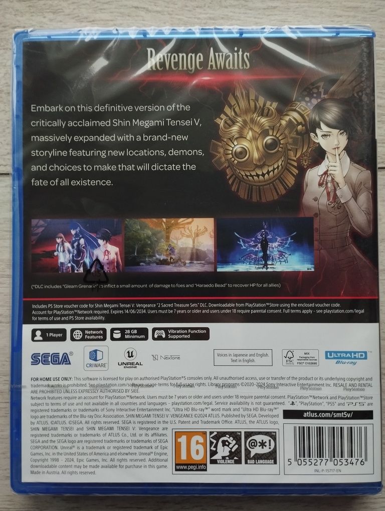 Shin Megami Tensei V Vengeance PS5 nowa w folii