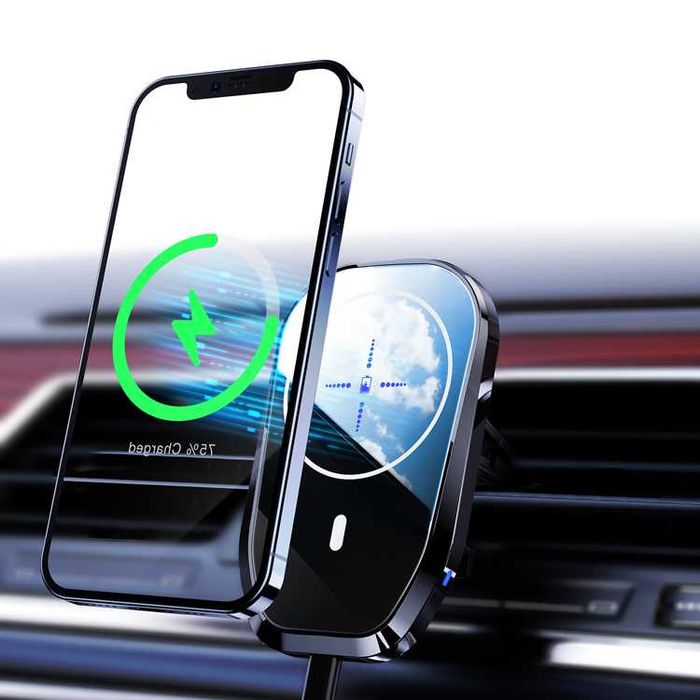Uchwyt samochodowy do iPhone ładowarka QC Magsafe