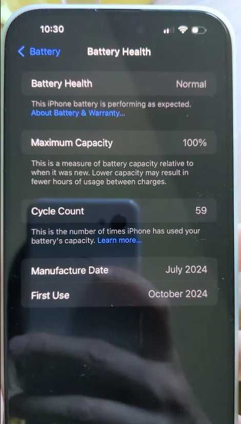iPhone 15 Plus na gwarancji 128 GB bateria 100%