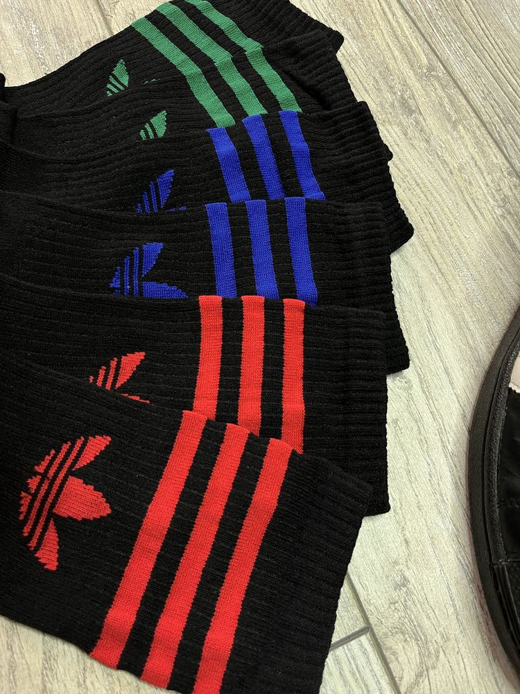 Skarpety Adidas długie czarni zestaw