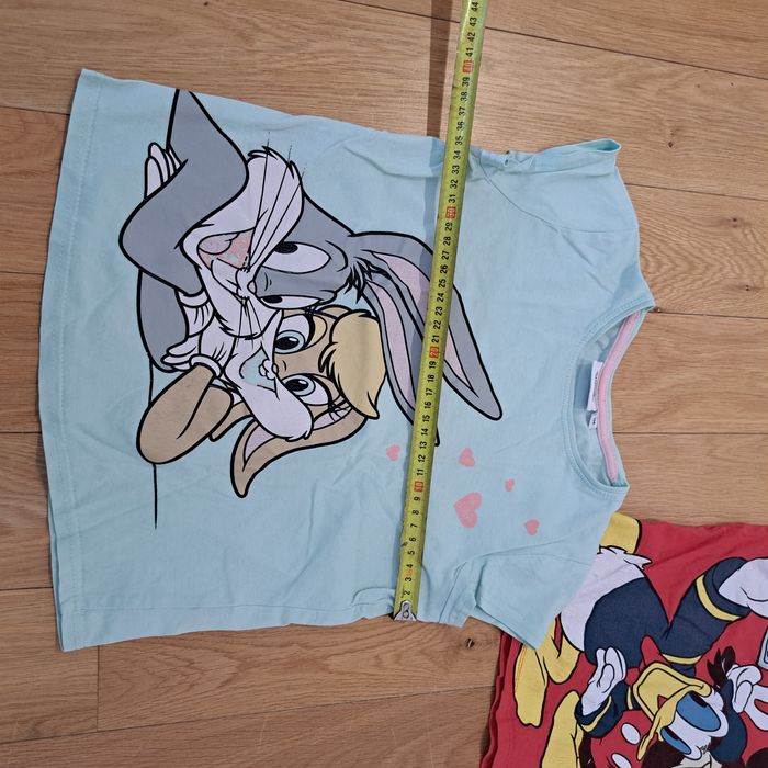 Bluzka, koszulka, tshirt, 134, myszka miki, królik baks,Liovey Tunes