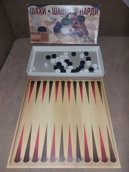 2 набори шахи/шашки повний комплект