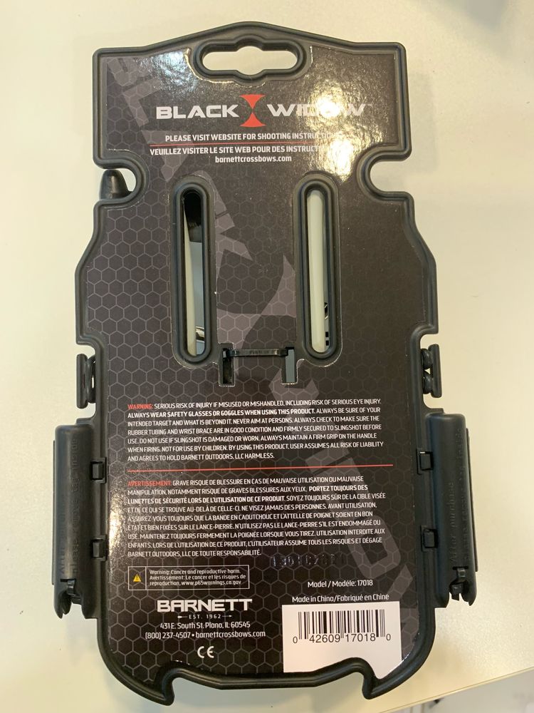 Рогатка, slingshot black widow (USA)