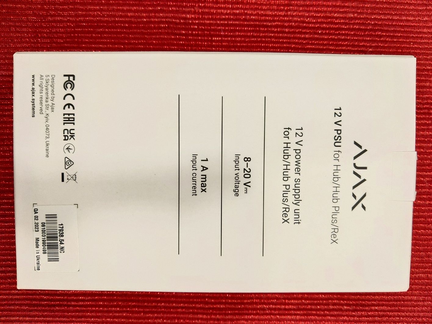 ajax 12 v psu плата блока живлення