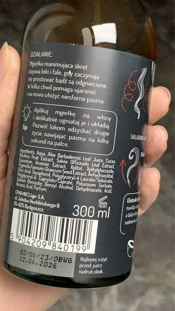 Mgiełka do loków nowa