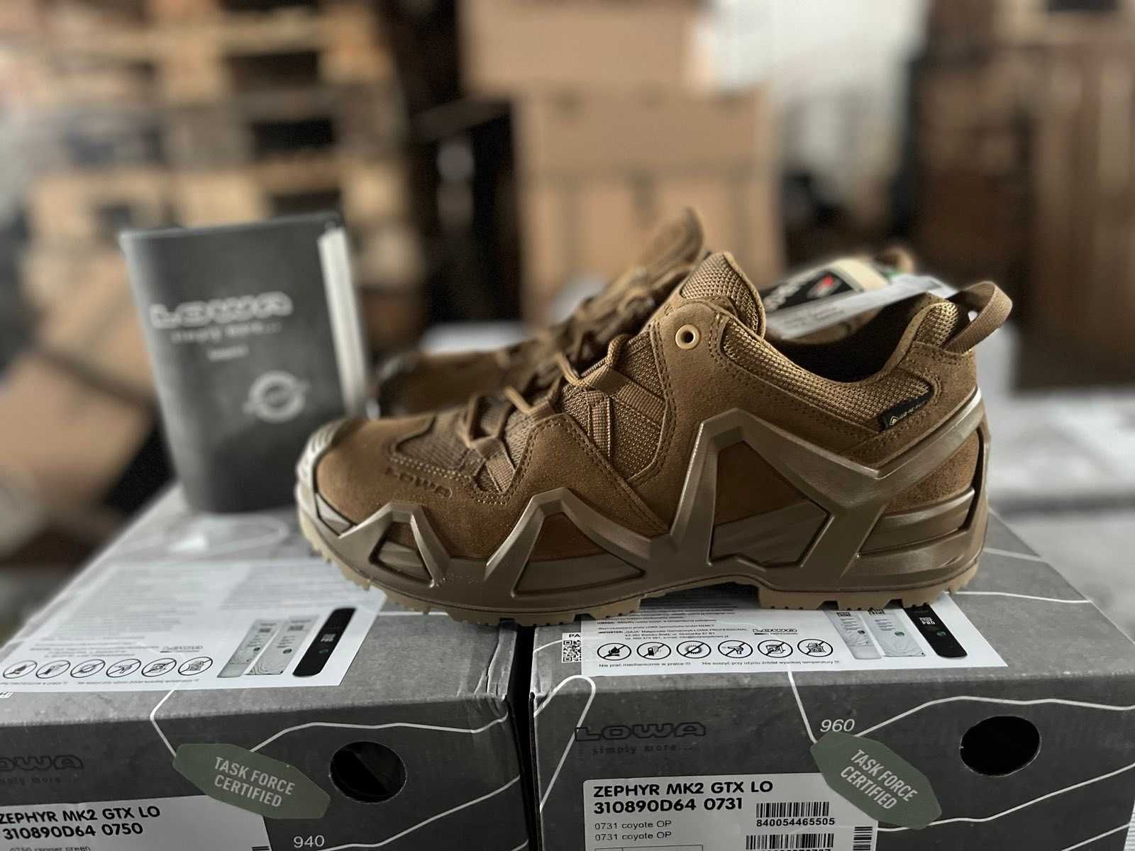 Тактичні кросівки черевики LOWA ZEPHYR GTX® LO MK2 Coyote