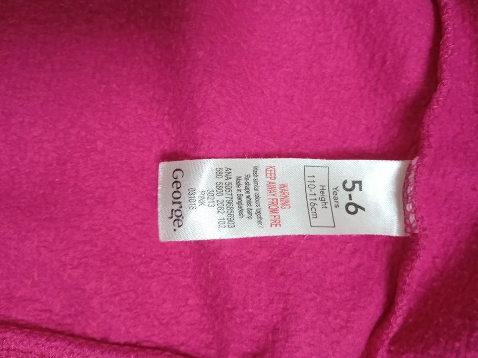 Утеплена худі,кофта George для дівчинки,5-6 років розмір