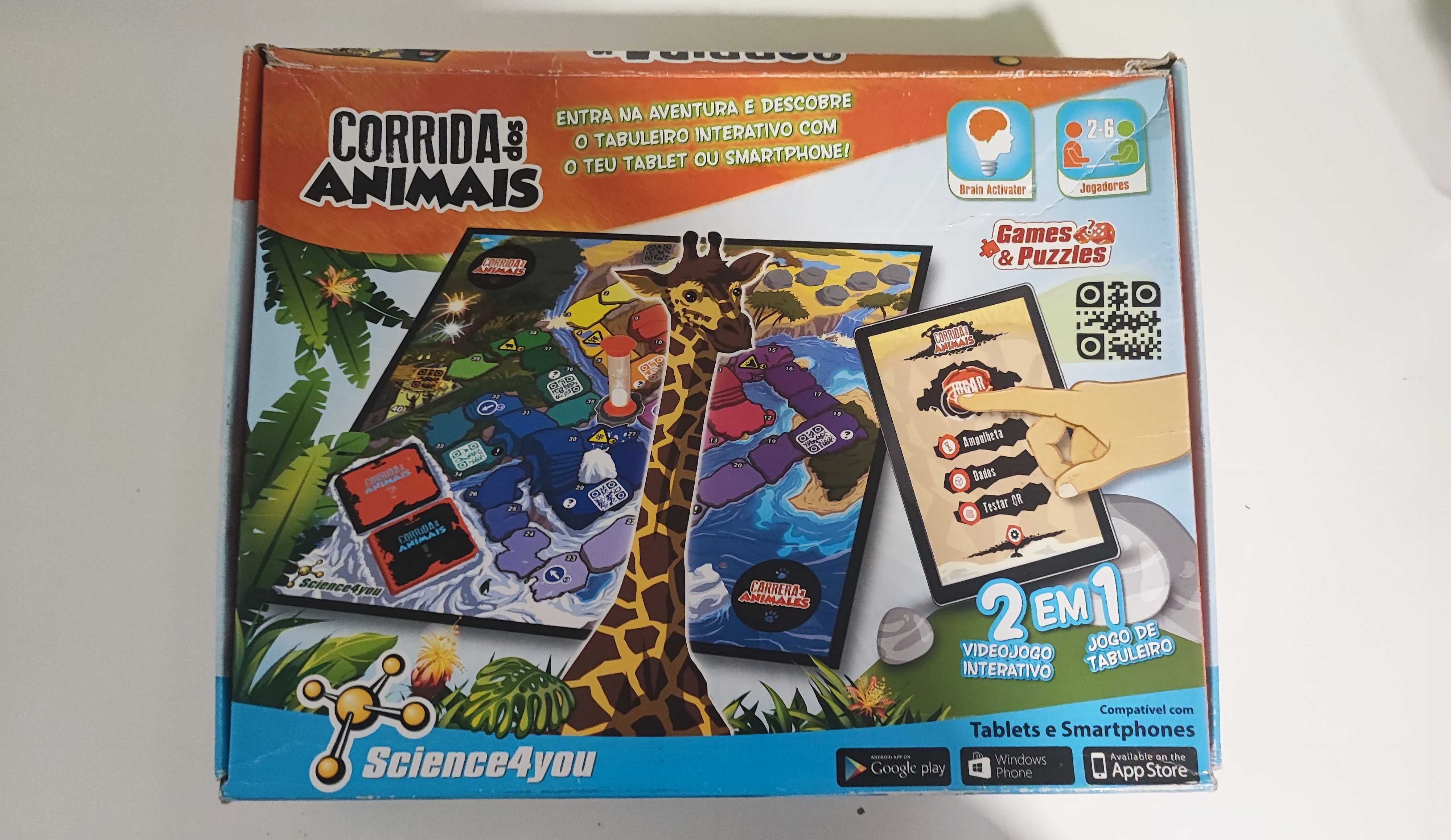 Jogo "Corrida dos animais" usado, Science4you